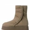 Lemonade Thickness Khaki Quilted Platform Boot