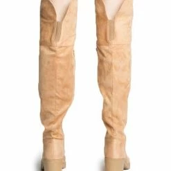 QUPID Timothy16axx Toffee Suede Women's Boot