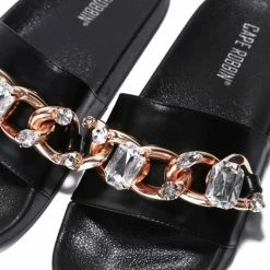 CAPE ROBBIN What's New Iveta03 Black Women's Sandal