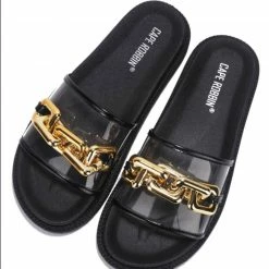 CAPE ROBBIN What's New Petra88 Black Women's Sandal