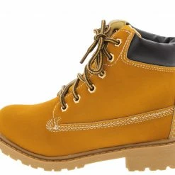 SUP Timber002km Camel Lace Up Kids Boot