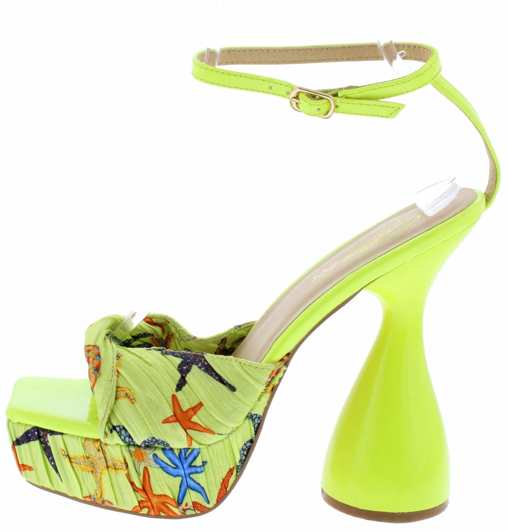Elegant Toreyy2 Green Twist Gathered Open Toe Ankle Strap Platform Heel Shoes 3 Elegant Toreyy2 Green Twist Gathered Open Toe Ankle Strap Platform Heel Shoes