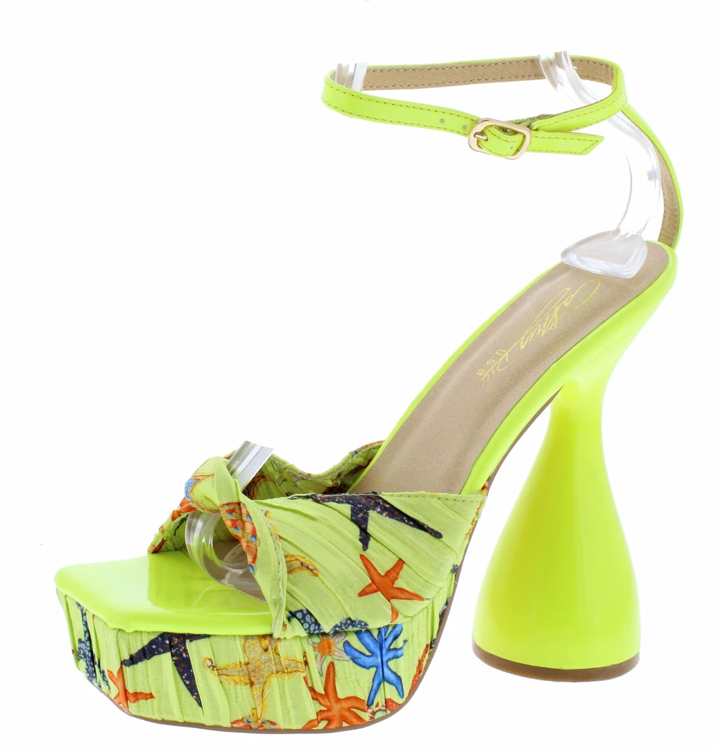 Elegant Toreyy2 Green Twist Gathered Open Toe Ankle Strap Platform Heel Shoes 4 Elegant Toreyy2 Green Twist Gathered Open Toe Ankle Strap Platform Heel Shoes