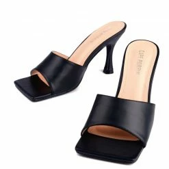 CAPE ROBBIN What's New Milena01 Black Women's Heel