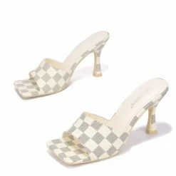 CAPE ROBBIN Milena01 Off White Women's Heel