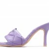 CAPE ROBBIN What's New Wave It Purple Square Open Toe Woven Mule Heel