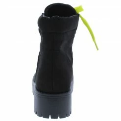 JP Boots Wildone23 Black Suede Lace Up Lug Sole Ankle Boot