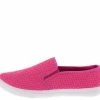 Pinky Footwear Yaffa02 Fuchsia Basket Weave Slip On Sneaker Flat Shoes