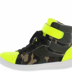 In Touch Kathleen220 Camo Two Tone Lace Up Sneaker Boot