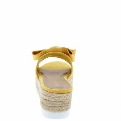 JP Abundance09 Amber Knotted Bow Open Toe Espadrille Wedge