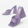 Lemonade Avalon Purple Satin Women's Heel