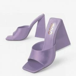 Lemonade Avalon Purple Satin Women's Heel