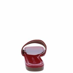 Legend Bandit04 Red Square Open Toe Flat Slide Sandal What's New