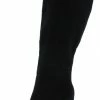JP Boots Bellflower41 Black Suede Pointed Toe Knee High Boot