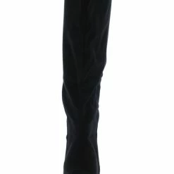 JP Boots Bellflower41 Black Suede Pointed Toe Knee High Boot
