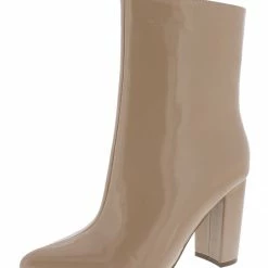 JP Boots Bellflower72 Nude Patent Pu Pointed Toe Ankle Boot
