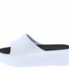 Legend What's New Booboo01 White Open Toe Platform Slide Lug Wedge