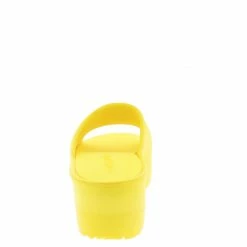Legend Booboo01 Yellow Open Toe Platform Slide Lug Wedge What's New