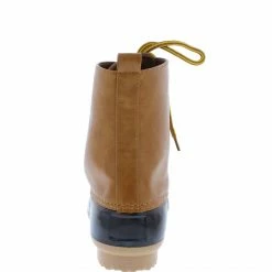 CAPE ROBBIN Caesar Tan Lace Up Extended Ankle Duck Boot