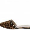 Legend Celica40 Leopard Venus Pointed Toe Stud Lined Mule Flat 2 Legend Celica40 Leopard Venus Pointed Toe Stud Lined Mule Flat