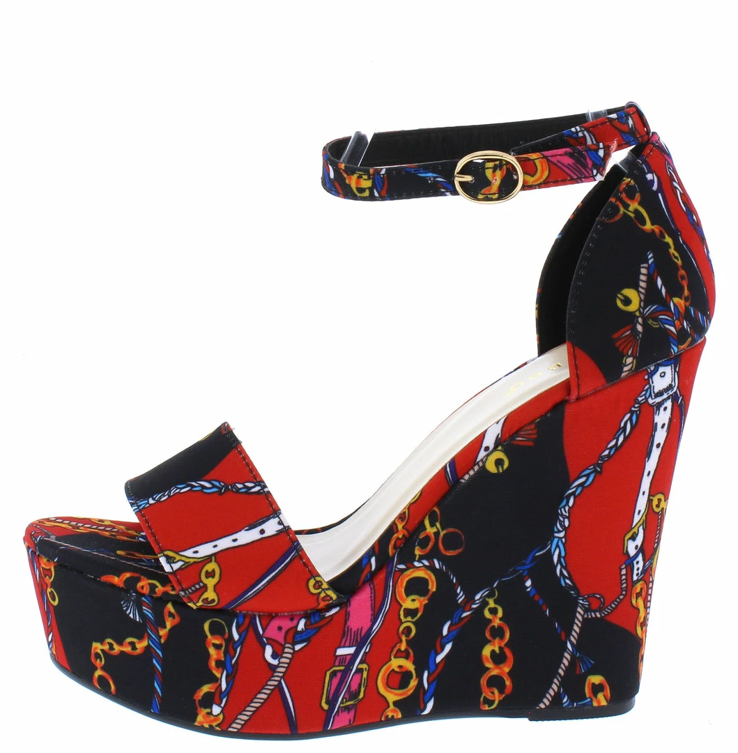 JP Shoes Chosen03 Black Open Toe Ankle Strap Platform Wedge 3 JP Shoes Chosen03 Black Open Toe Ankle Strap Platform Wedge