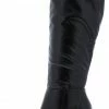 Shoe Republica Converse Black Pointed Toe Knee High Angled Heel Boot
