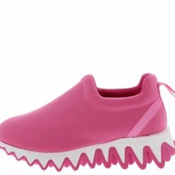 Liliana What's New Katherine280 Pink Round Toe Chunky Tapered Sneaker Flat