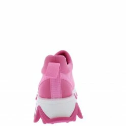 Liliana What's New Katherine280 Pink Round Toe Chunky Tapered Sneaker Flat