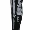 CAPE ROBBIN What's New Dalen Black Pat Pointed Toe Thigh High Stiletto Boot