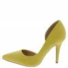 WESTWOOD What's New Donna03 Yellow Pointed Toe Half Dorsay Pump Heel