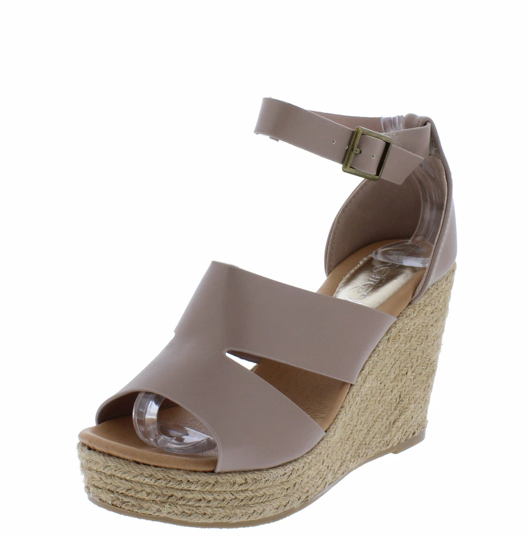 WESTWOOD Shoes Emery07 Taupe Cut Out Open Toe Platform Espadrille Wedge 4 WESTWOOD Shoes Emery07 Taupe Cut Out Open Toe Platform Espadrille Wedge