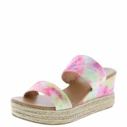 JP Fatal12 Tie Dye Dual Strap Open Toe Espadrille Wedge What's New