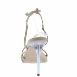 JP Feisty05 Nude Strappy Open Toe Ankle Strap Lucite Heel What's New