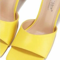 CAPE ROBBIN Milena01 Square Yellow Women's Heel What's New
