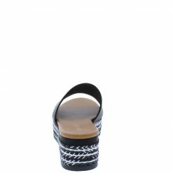 JP Freedom02 Black Open Toe Platform Espadrille Wedge