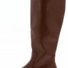 Mata What's New Game Night Tan Round Toe Knee High Lug Rain Boot