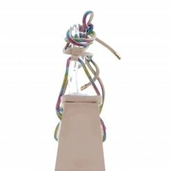 Mata Guilty Pleasure1 Rainbow Embellished Strappy Open Toe Heel