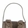 Lemonade Perry054 Khaki Knotted Front Strap Mini Square Handbag Accessories