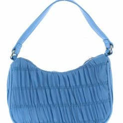 Lemonade Emily076 Blue Ruched Top Zip Mini Shoulder Handbag Accessories