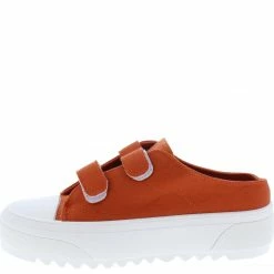 Weeboo Shoes Heys4 Red Dual Velcro Strap Slide On Sneaker Flat