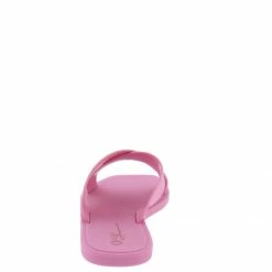 OIL J Ines Baby Pink Pvc Cross Strap Open Toe Flat Slide Sandal What's New