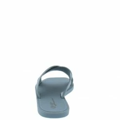 OIL J Shoes Ines Sage Pvc Cross Strap Open Toe Flat Slide Sandal