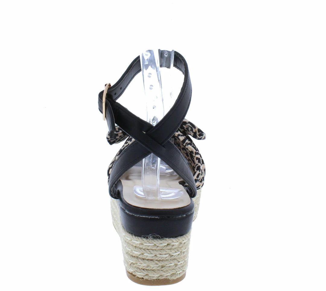 JP Infinity64 Cheetah Pleat Knotted Bow Platform Espadrille Wedge 5 JP Infinity64 Cheetah Pleat Knotted Bow Platform Espadrille Wedge