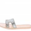 Legend Jacelyn25 Nude Geo Mirror Embellished Open Toe Slide Sandal What's New