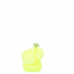 Liliana Sandra018 Yellow Rhinestone Open Toe Thong Slide Sandal What's New