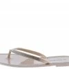 Legend Jinx01 Nude Embellished Thong Open Toe Flat Slide Sandal