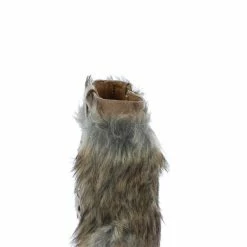 In Touch Sarah053 Nude Faux Fur Side Buckle Kids Boot Little Princess