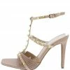 Legend Lacey28 Nude Crocodile Studded Open Toe Gladiator Heel What's New