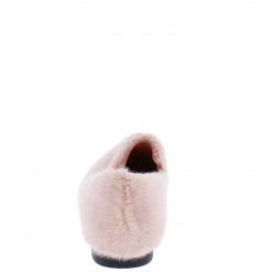 Mata Laid Back Mauve Faux Fur Loafer Flat