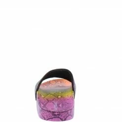 JP What's New Lindy19 Orange Multi Open Toe Slide Sandal